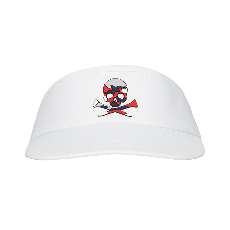 GFORE Camo Skull Men's Visor (White)