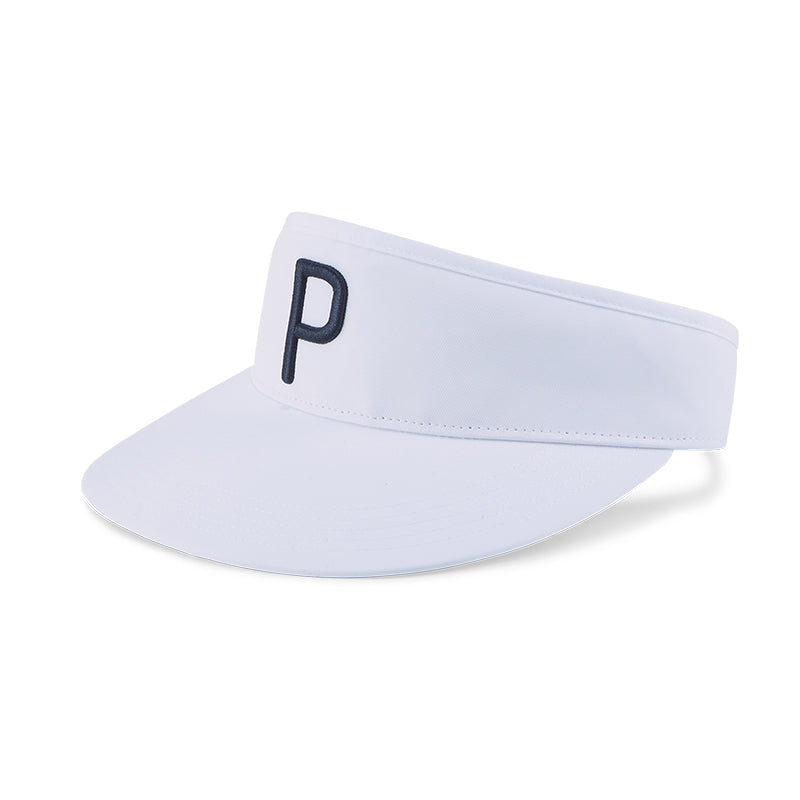 PUMA Men's Adjustable P Visor (White)