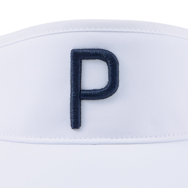 PUMA Men's Adjustable P Visor (White)