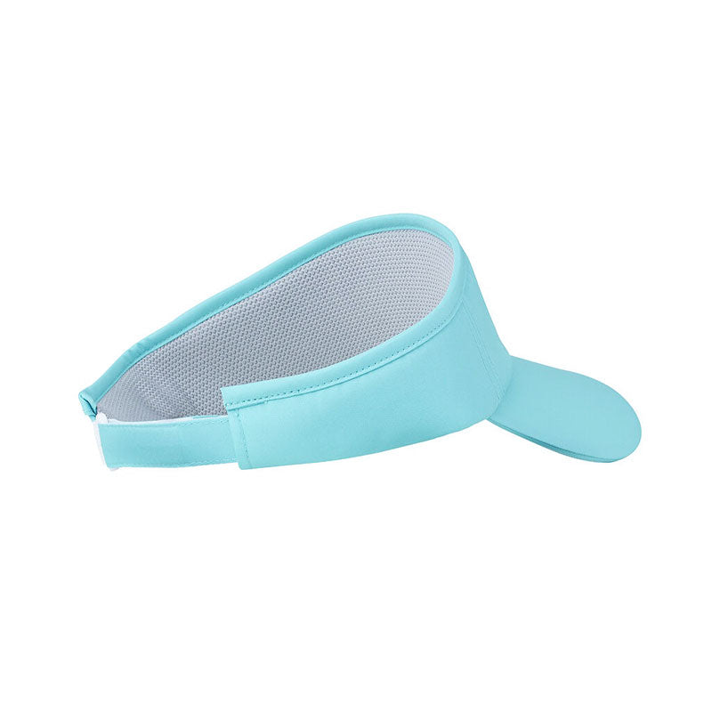 TAYLORMADE Wide Brim Script Logo Women's Visor (Turquoise)
