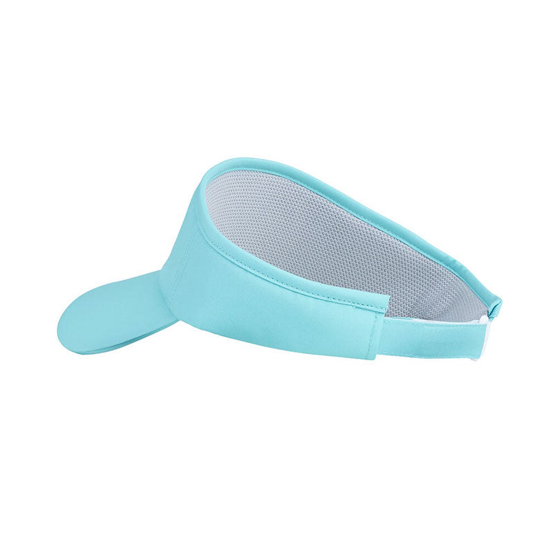 TAYLORMADE Wide Brim Script Logo Women's Visor (Turquoise)