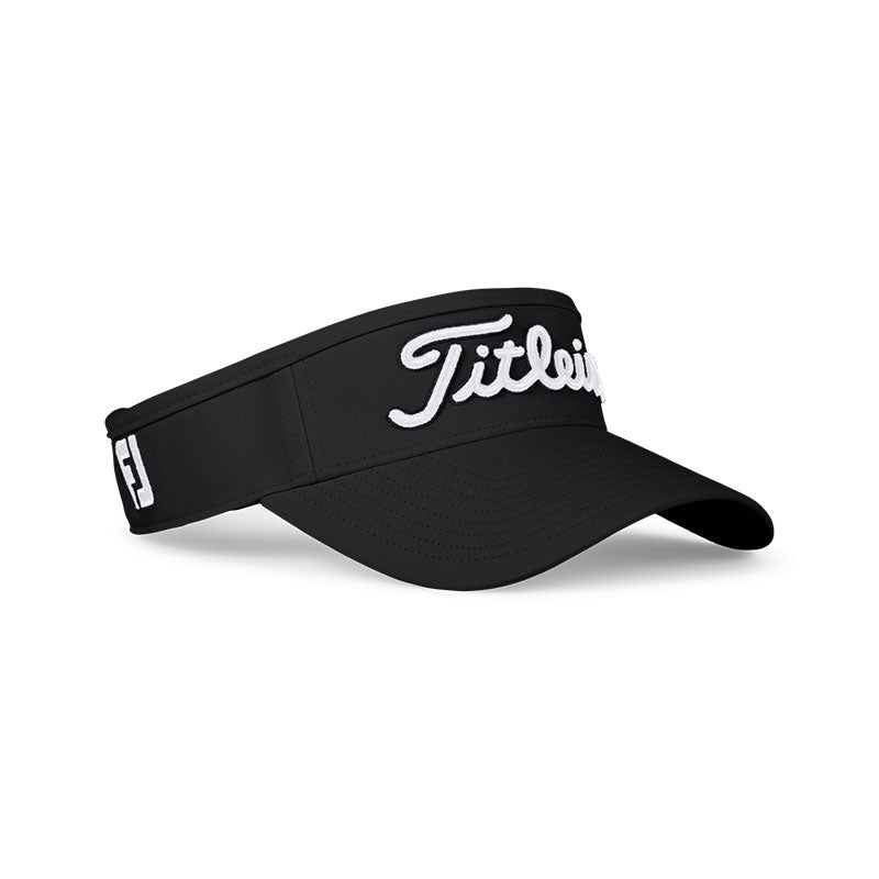 TITLEIST Tour Performance Men's Visor (Black/White)