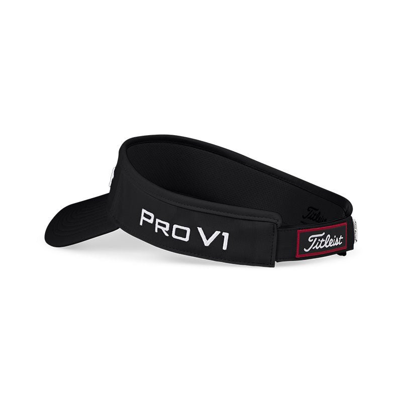 TITLEIST Tour Performance Men's Visor (Black/White)