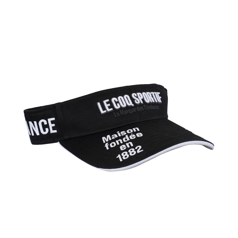 LE COQ SPORTIF GOLF Classic Logo Men's Visor (Black)