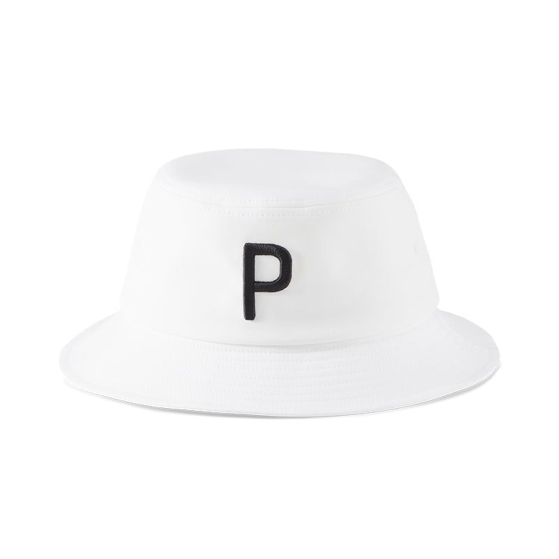 PUMA P Men's Bucket Hat (White)