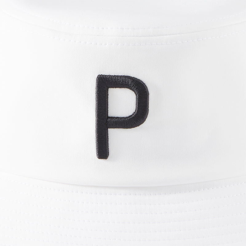 PUMA P Men's Bucket Hat (White)