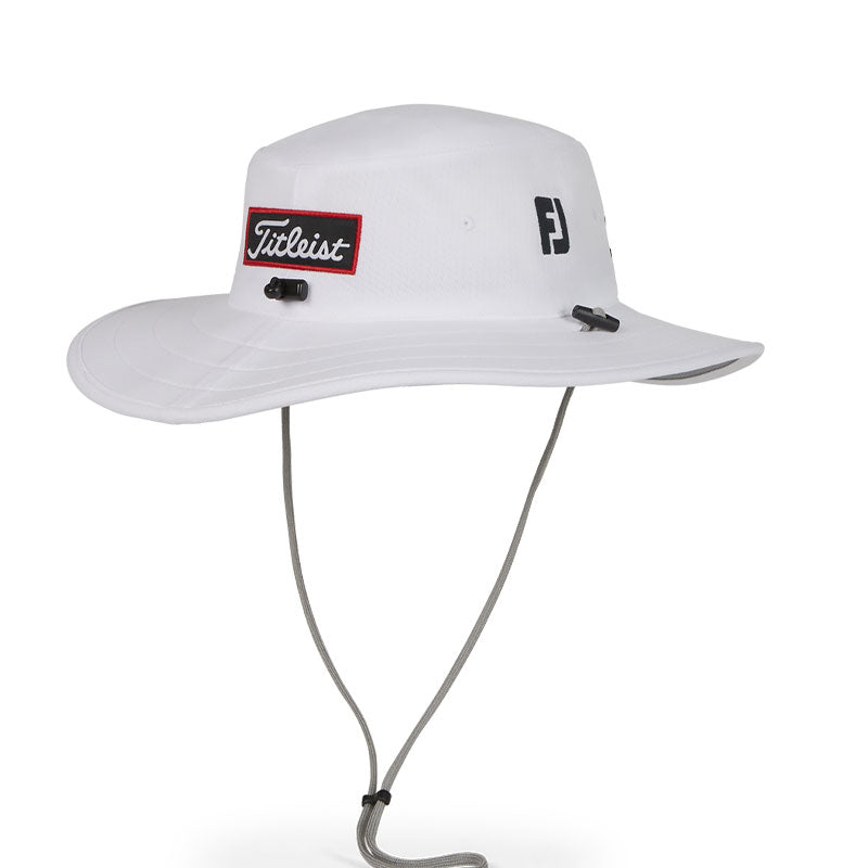 TITLEIST Tour Aussie Hat (White/Black)