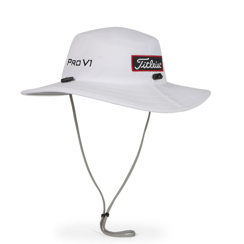 TITLEIST Tour Aussie Hat (White/Black)