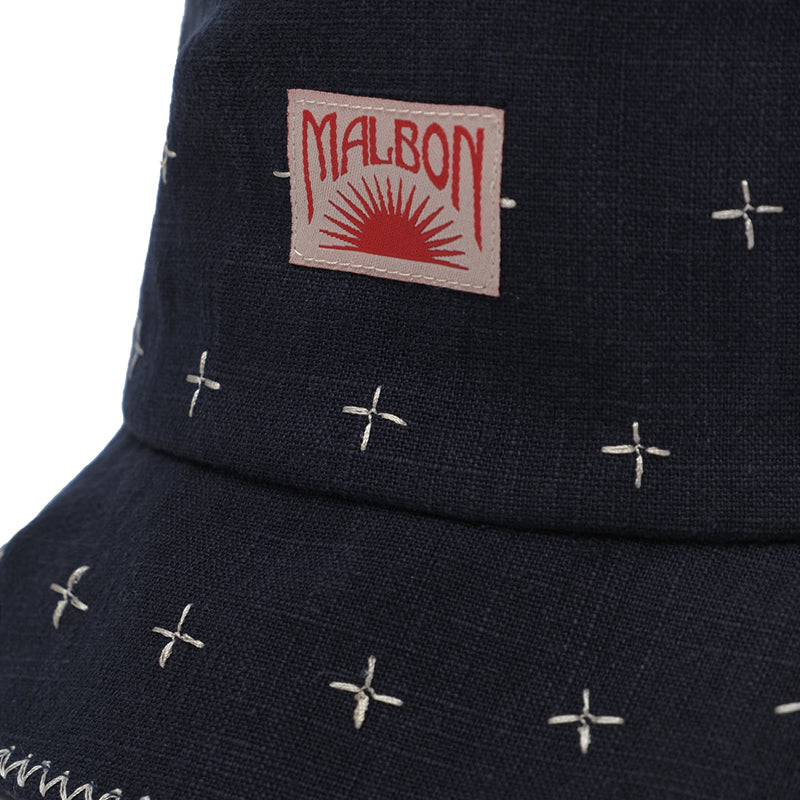 MALBON GOLF Ronin Men's Bucket Hat (Navy)
