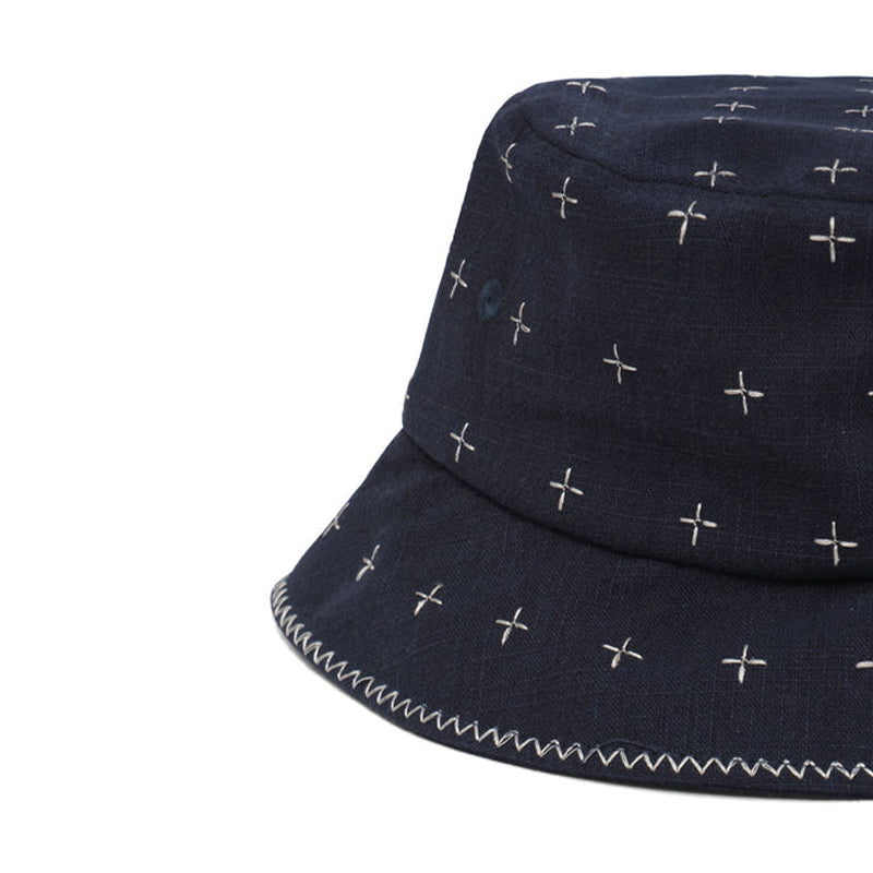 MALBON GOLF Ronin Men's Bucket Hat (Navy)