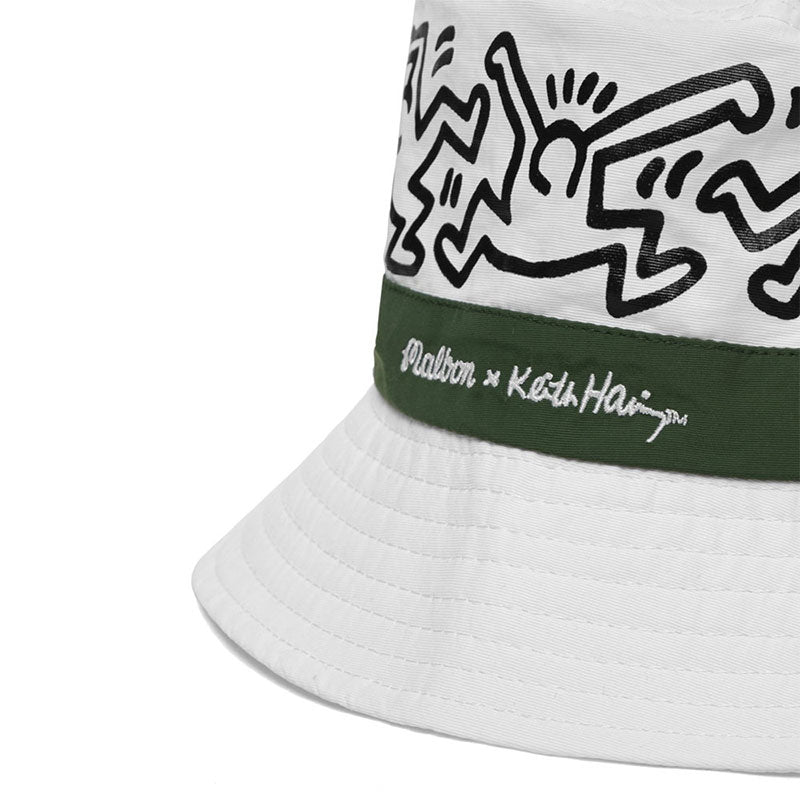 MALBON GOLF x Keith Haring Men's Hat (White)