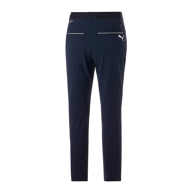 PUMA 4-Way Stretch Print Tapered Men's Pants (Navy)