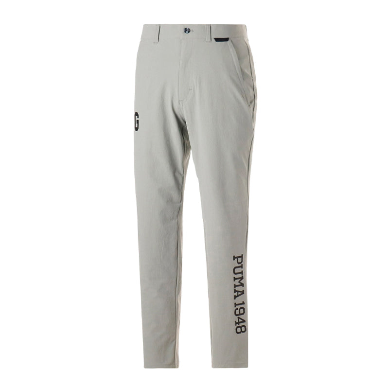 PUMA 4-Way Stretch Print Tapered Men's Pants (Grey)