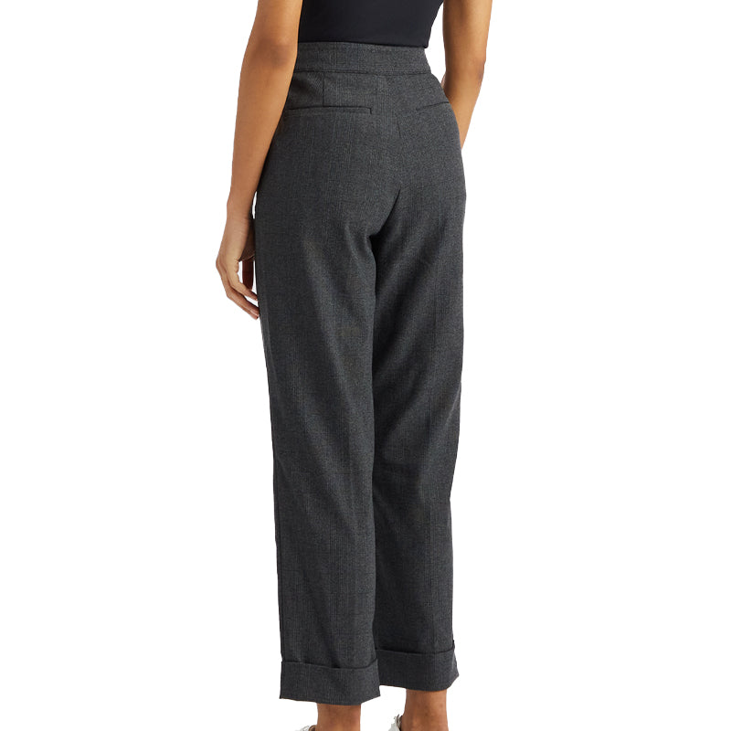 GFORE Cuffed Glen Plaid Stretch Women’s Pants (Grey)