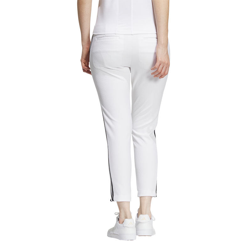 ADIDAS 3-Stripes Dry Women's Ankle Pants (White)