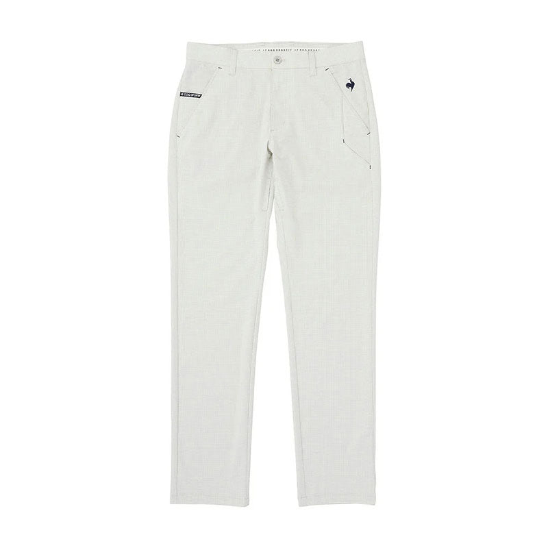 LE COQ SPORTIF GOLF Gingham Check Men's Pants (Grey)