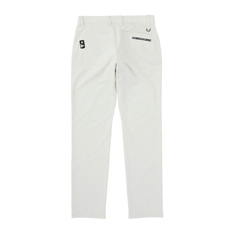 LE COQ SPORTIF GOLF Gingham Check Men's Pants (Grey)