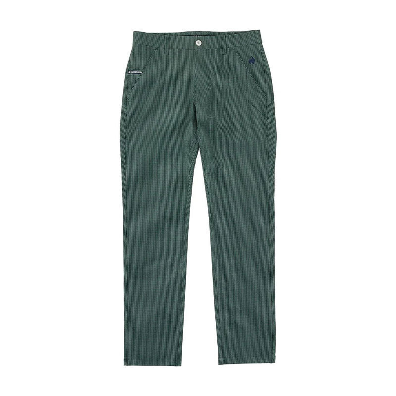LE COQ SPORTIF GOLF Gingham Check Men's Pants (Khaki)