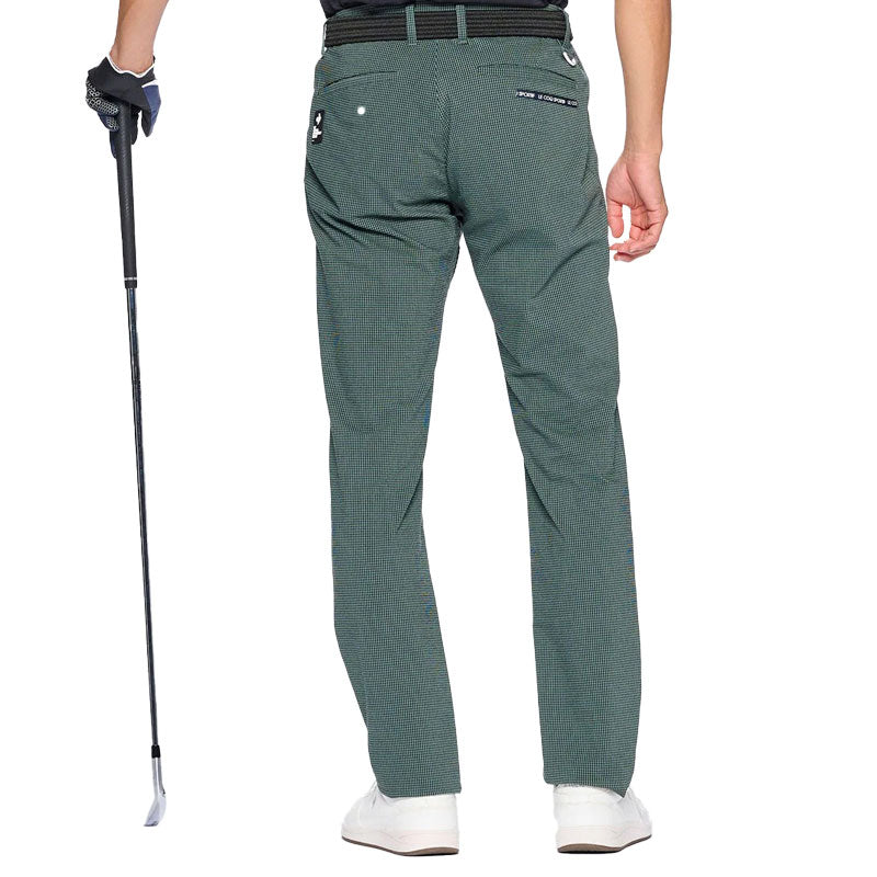 LE COQ SPORTIF GOLF Gingham Check Men's Pants (Khaki)