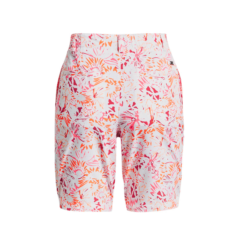 UNDER ARMOUR Links Printed Women's Shorts (White/Orange)