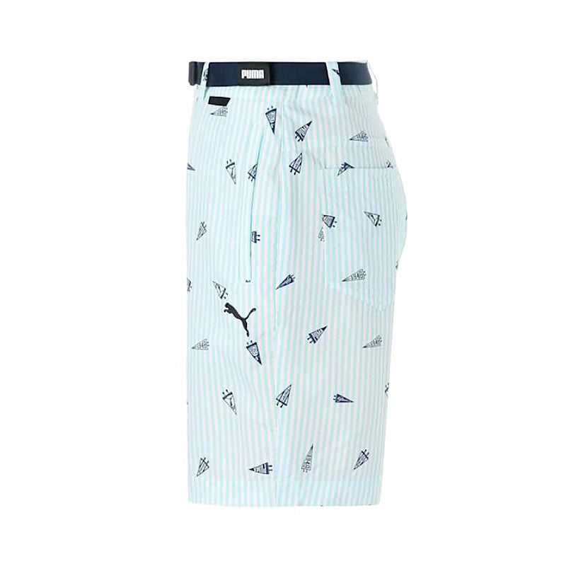 PUMA Flag Printed Seersucker Men's Shorts (Tropical Aqua)