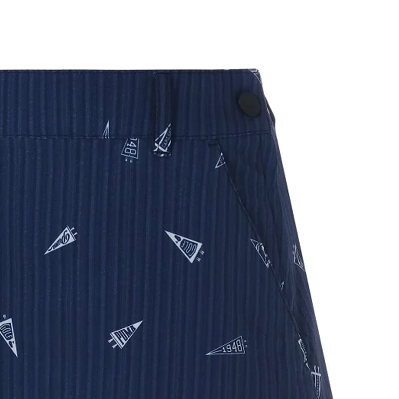 PUMA Flag Printed Seersucker Skirt (Navy Blazer)
