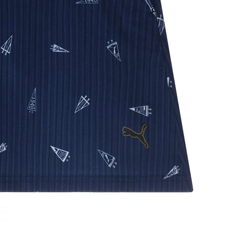PUMA Flag Printed Seersucker Skirt (Navy Blazer)