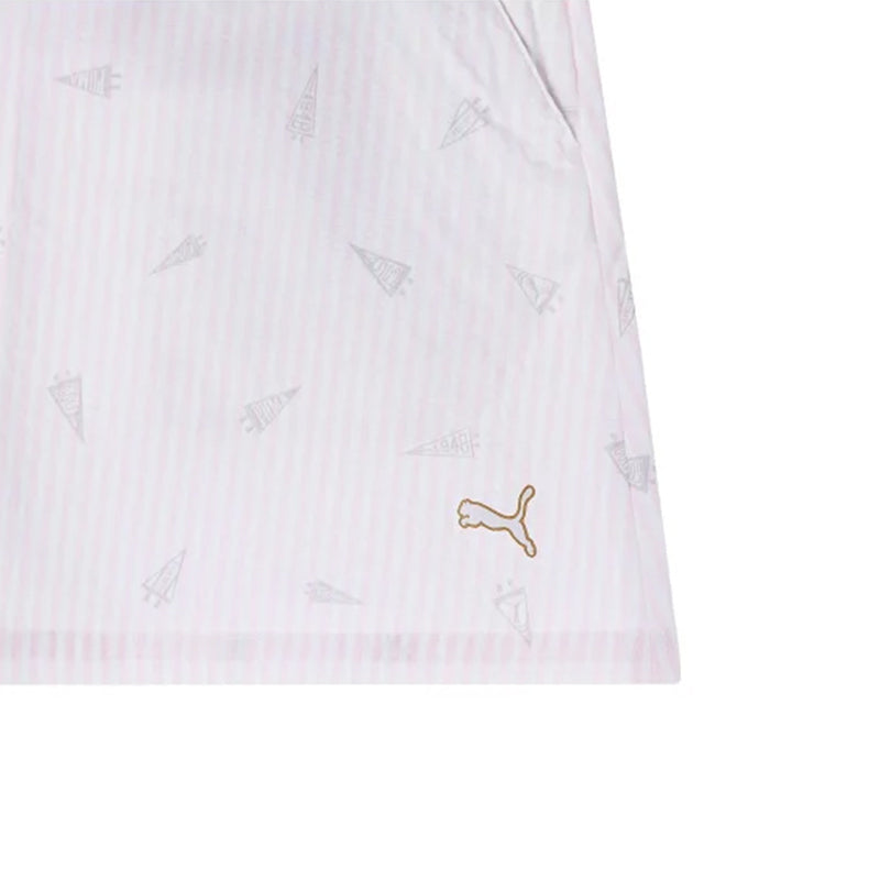 PUMA Flag Printed Seersucker Skirt (Pearl Pink)