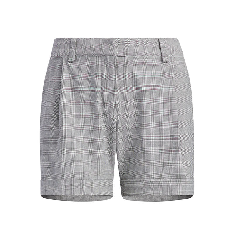 ADIDAS Checked Pattern 5" Women's Shorts (Grey)