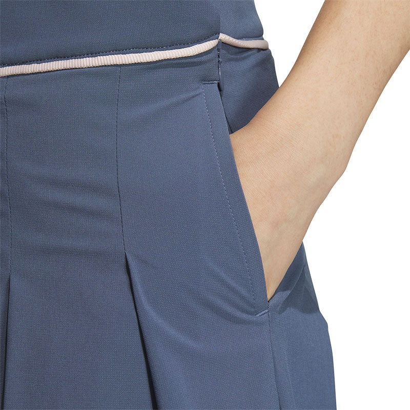ADIDAS AEROREADY High-Waist Pleated Skirt (Ink)
