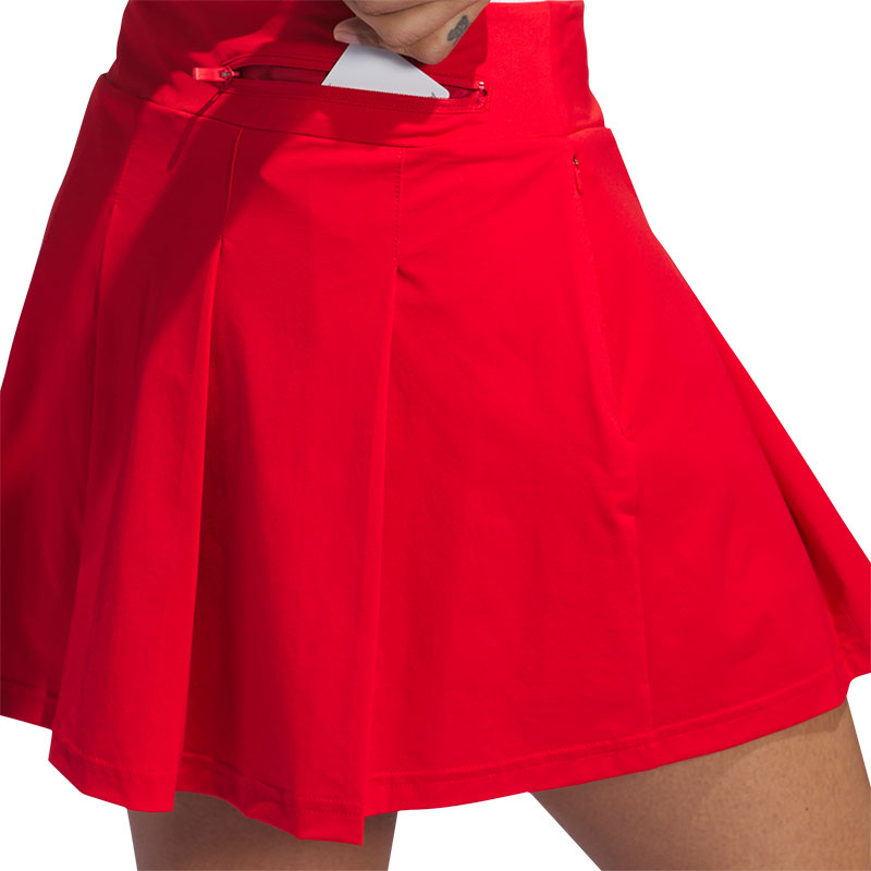ADIDAS Ultimate365 Tour Pleated Skort (Red)