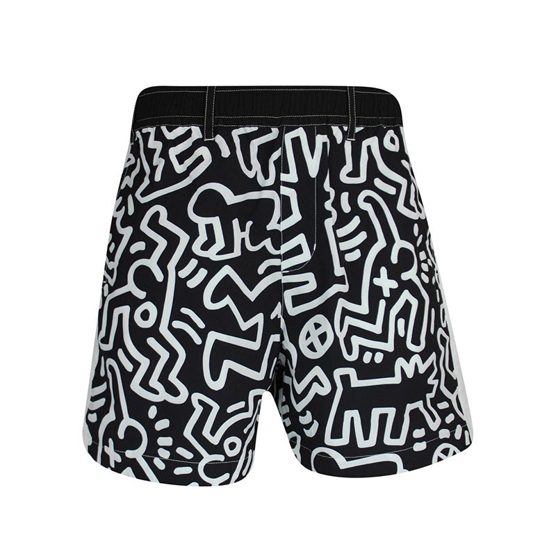 MALBON GOLF x Keith Haring Nylon Men's Shorts (Black)
