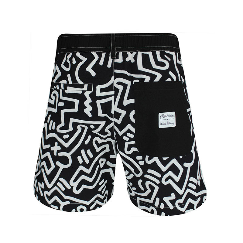 MALBON GOLF x Keith Haring Nylon Men's Shorts (Black)