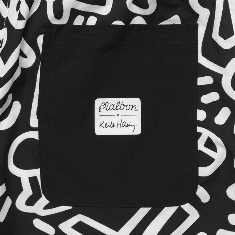 MALBON GOLF x Keith Haring Nylon Men's Shorts (Black)