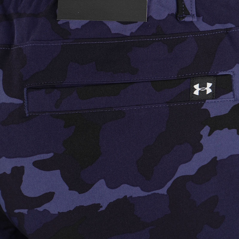 UNDER ARMOUR Drive Printed Men's Tapered Shorts (Midnight Navy)