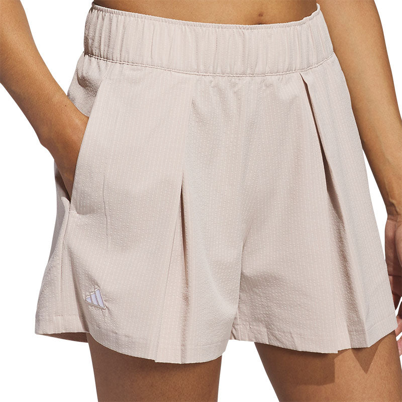 ADIDAS Go-To Women's Pleated Shorts (Taupe)