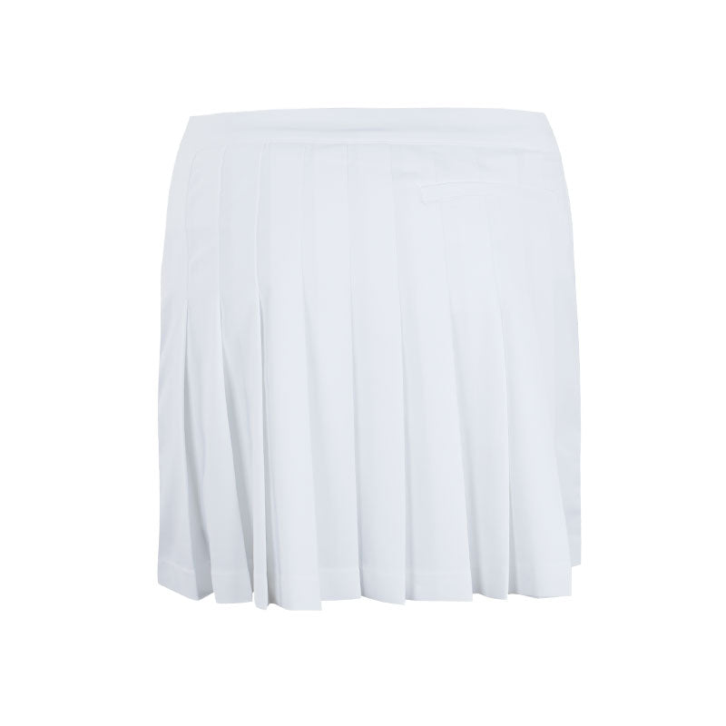 LACOSTE Ultra Dry Golf Skirt with Liner (White)