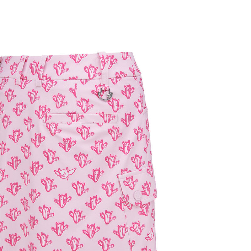 WAAC Athletic Cacti Cargo Skort (Pink)