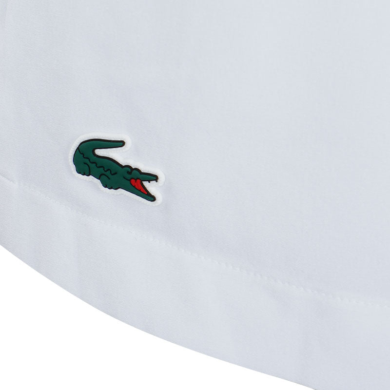 LACOSTE Ultra Dry Golf Skirt with Liner (White)