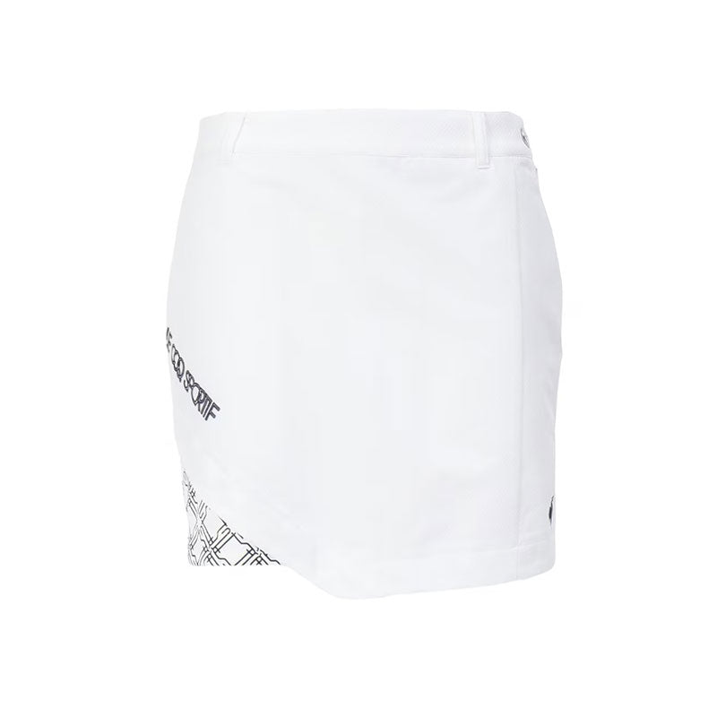 LE COQ SPORTIF GOLF Printed Skirt (White)