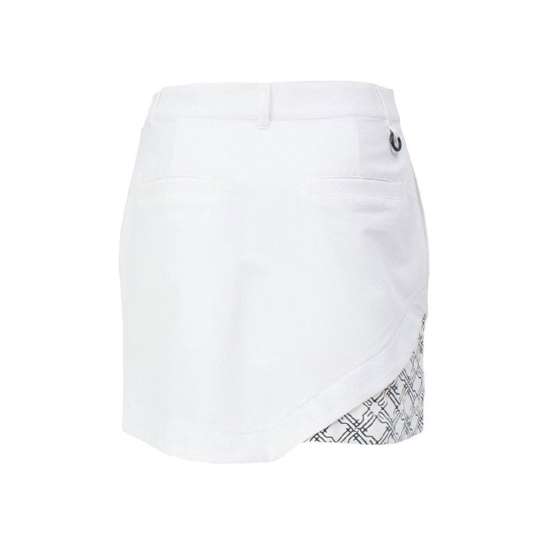 LE COQ SPORTIF GOLF Printed Skirt (White)