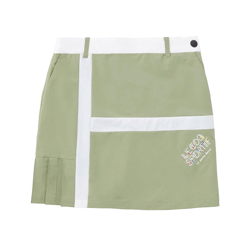 LE COQ SPORTIF GOLF Pattern Pleated Skort (Khaki)