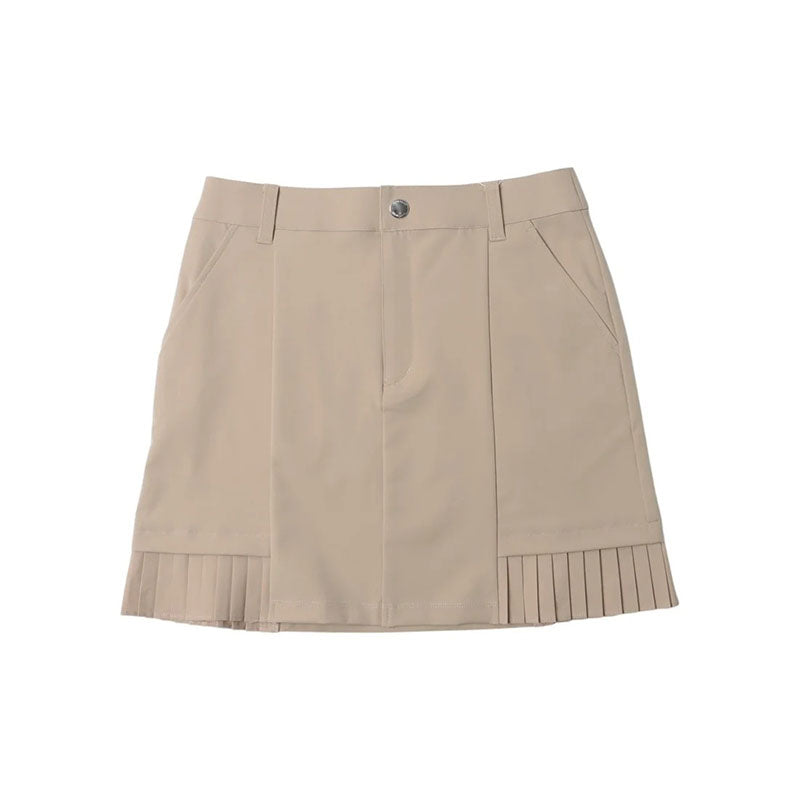 LE COQ SPORTIF GOLF Hem Pleated Skort (Beige)