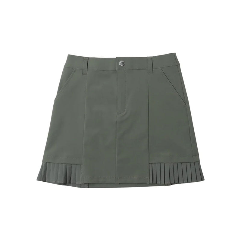 LE COQ SPORTIF GOLF Hem Pleated Skort (Khaki)