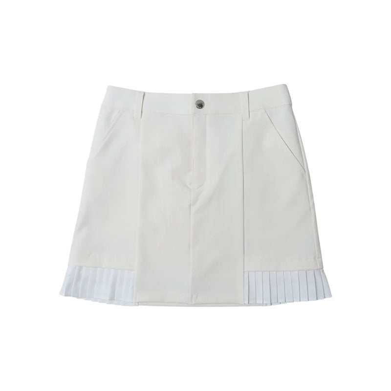 LE COQ SPORTIF GOLF Hem Pleated Skort (White)