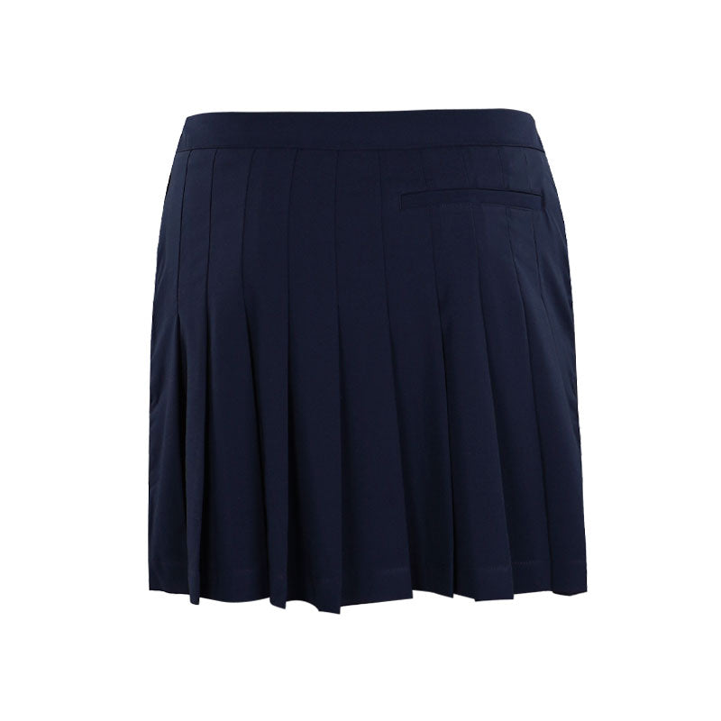LACOSTE Ultra Dry Golf Skirt with Liner (Navy)