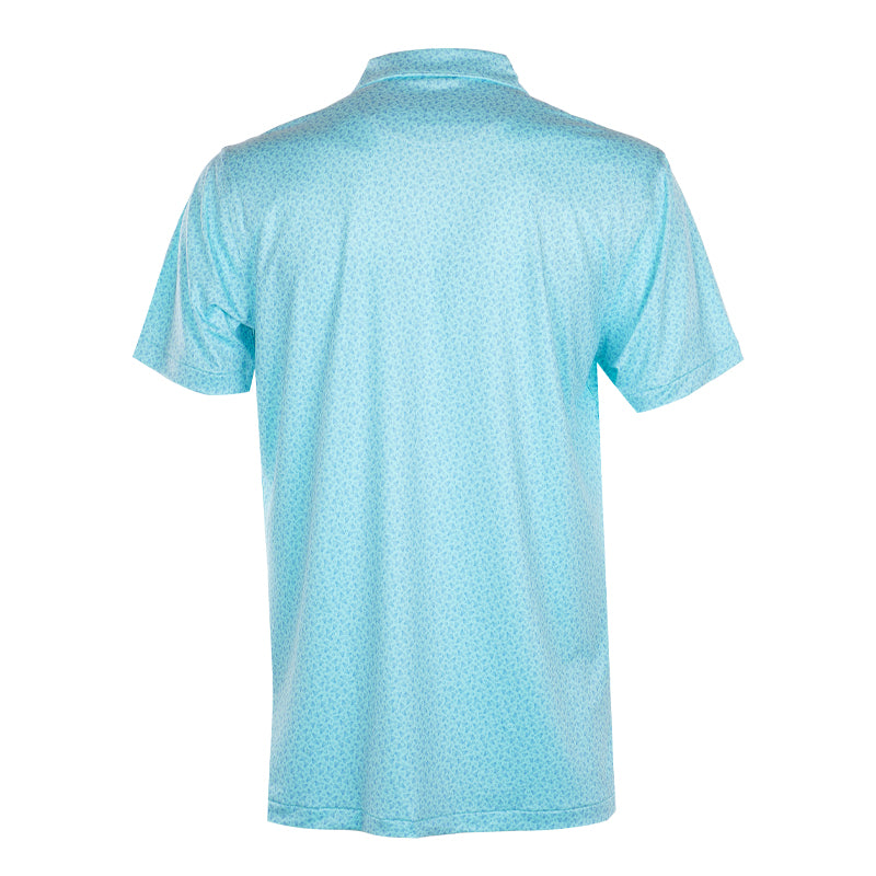 PETER MILLAR Birdie Performance Jersey Men's Polo (Cabana Blue)