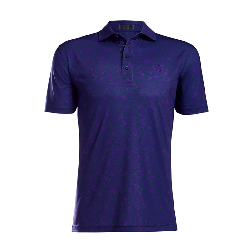 GFORE Garden Floral Men's Polo (Blueprint)