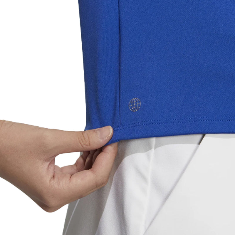 ADIDAS 3 Stripe Basic Women's Polo (Royal Blue)