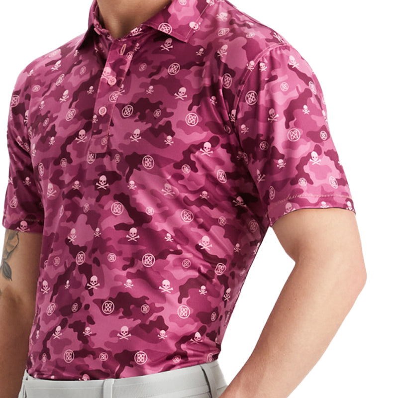 GFORE Camo Printed Jersey Men's Polo (Starburst Camo)